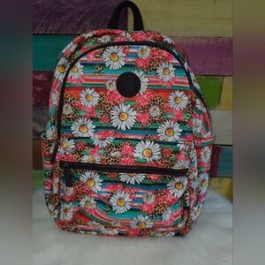 Montanna West Floral Animal Print Backpack Like New